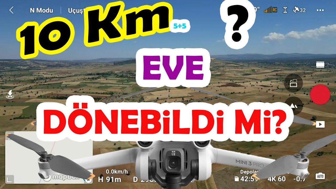 Тест дистанции Dji mini 3 pro 10 км НАЗАД ДОМА?