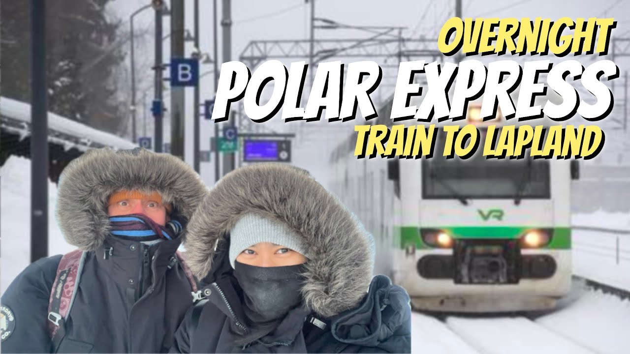 We took an overnight TRAIN to the ARCTIC CIRCLE in Finland! (Helsinki to Kolari)
