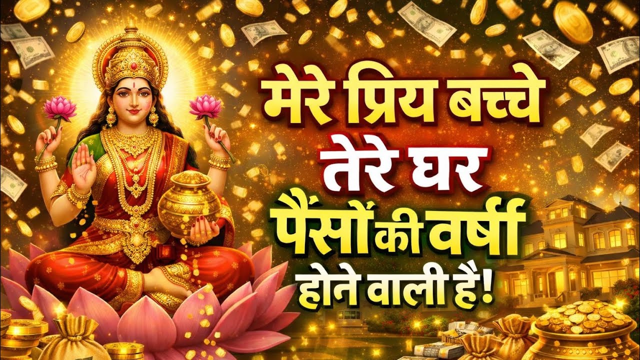 मेरे प्रिय बच्चे तेरे घर पैसों कि वर्षा होने वाली है।💸🥺🙏🏻 #maa #laxmi 
