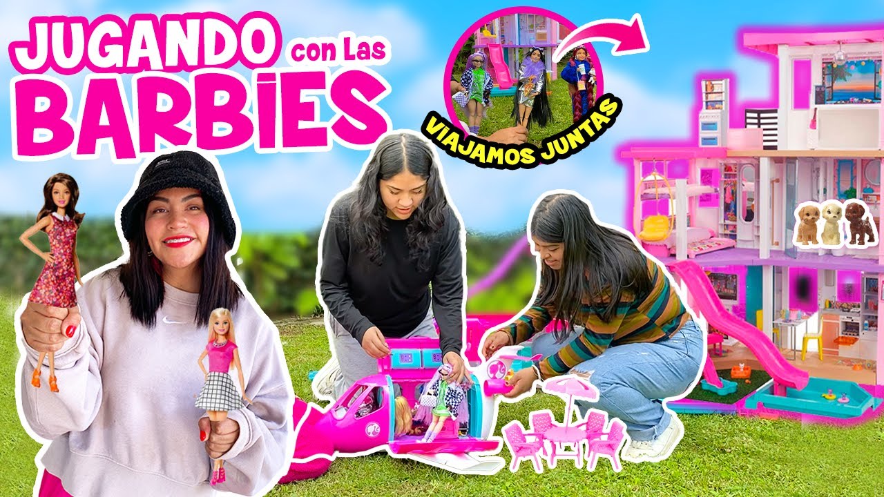 💕JUGAMOS A LAS BARBIES en LA CASITA DE MIS SUEÑOS COMO EN MI INFANCIA 👱🏻‍♀️👧🏻 | CONNY MERLIN