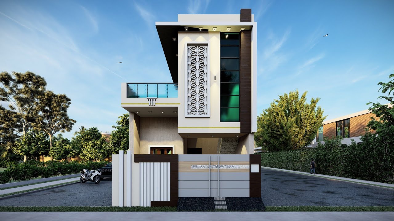 24 x 60 Modern House Plan || 4BHK House Design