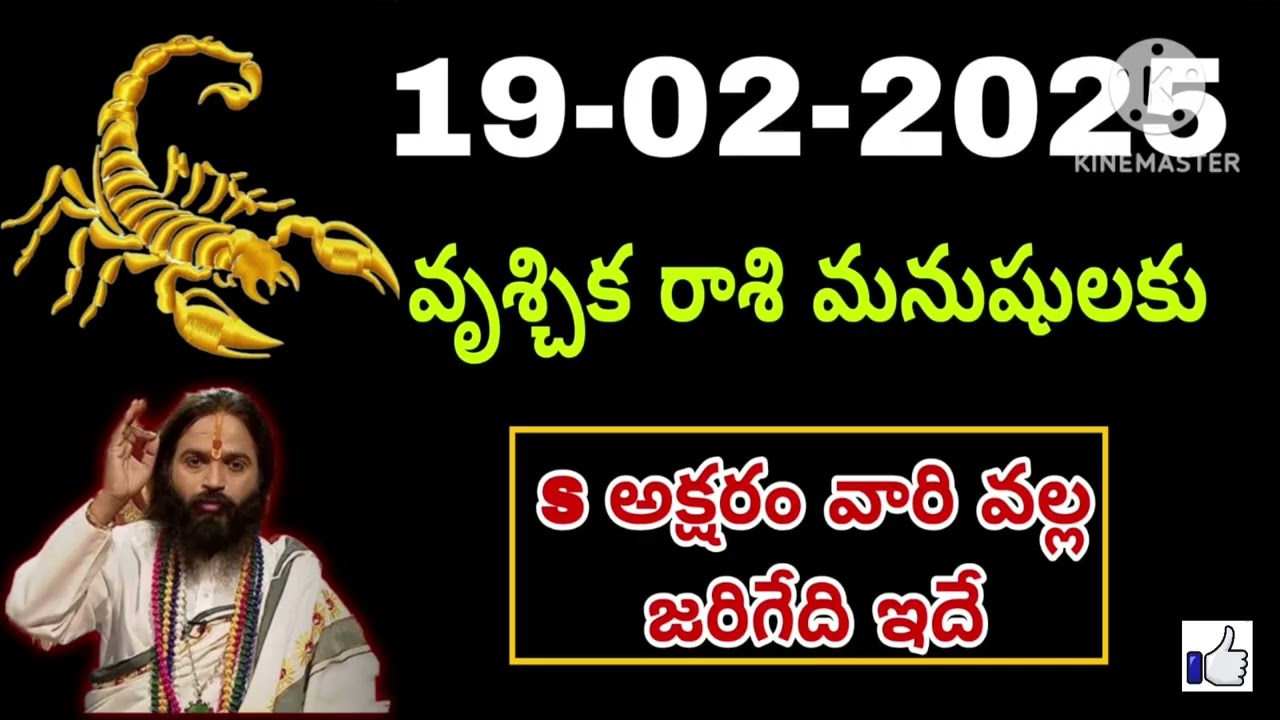 ఫిబ్రవరి 19th గురువారం వృశ్చికరాశి | vruschika rasi February 2026 | vruschika rasi #Scorpio