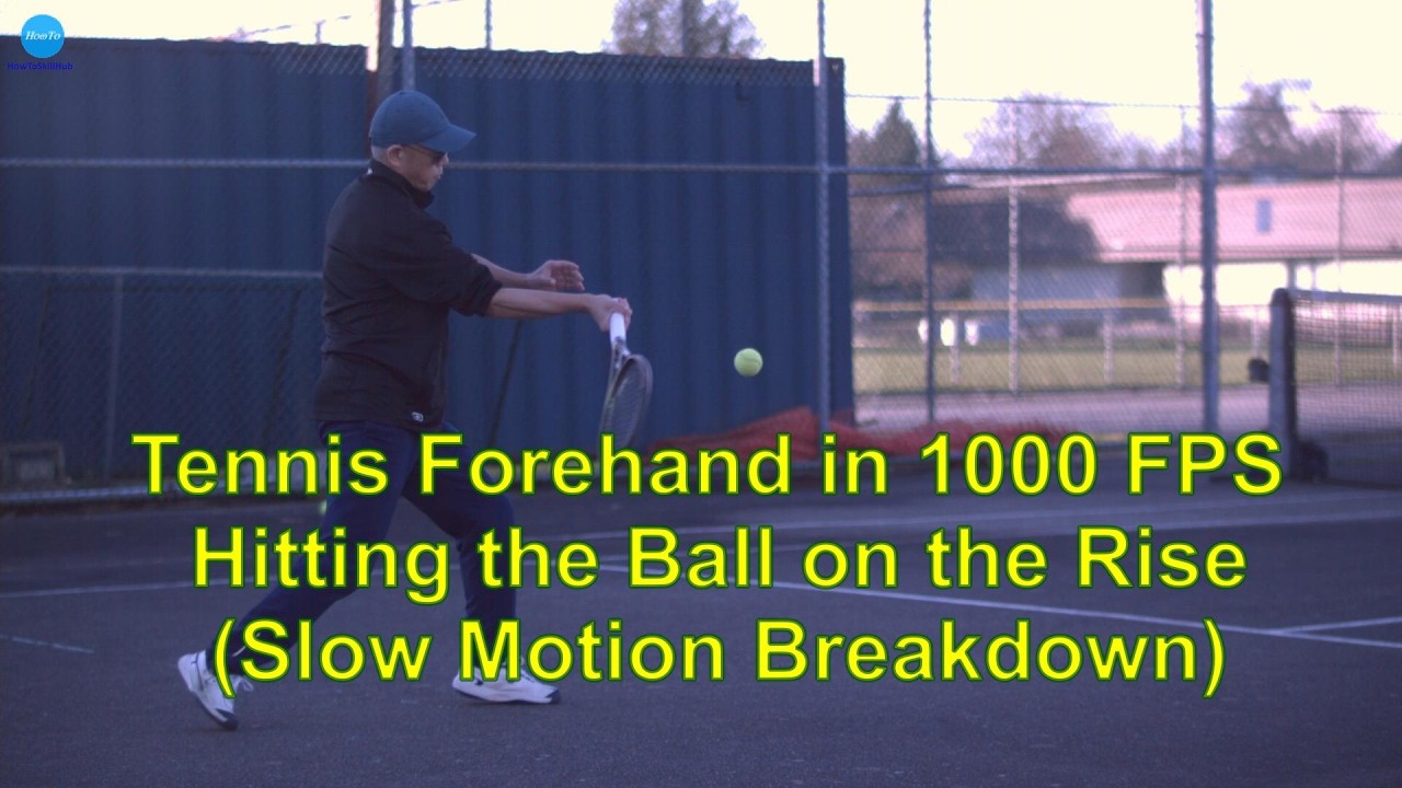 Tennis Forehand in 1000 FPS – Hitting the Ball on the Rise (Slow Motion Breakdown)