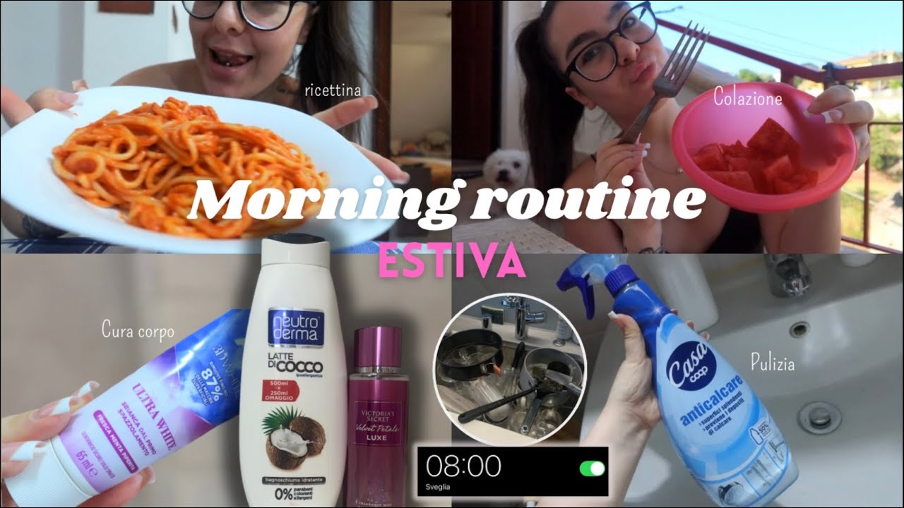 La mia Morning Routine *Estiva* 2025 ☀️ ricettina,pulizia,skincare