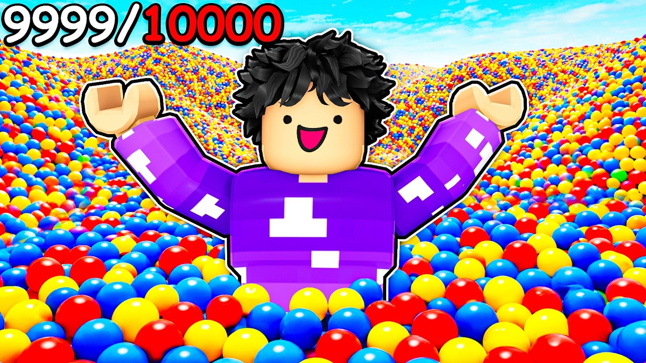 FIZ A MAIOR PISCINA DE BOLINHAS DO ROBLOX