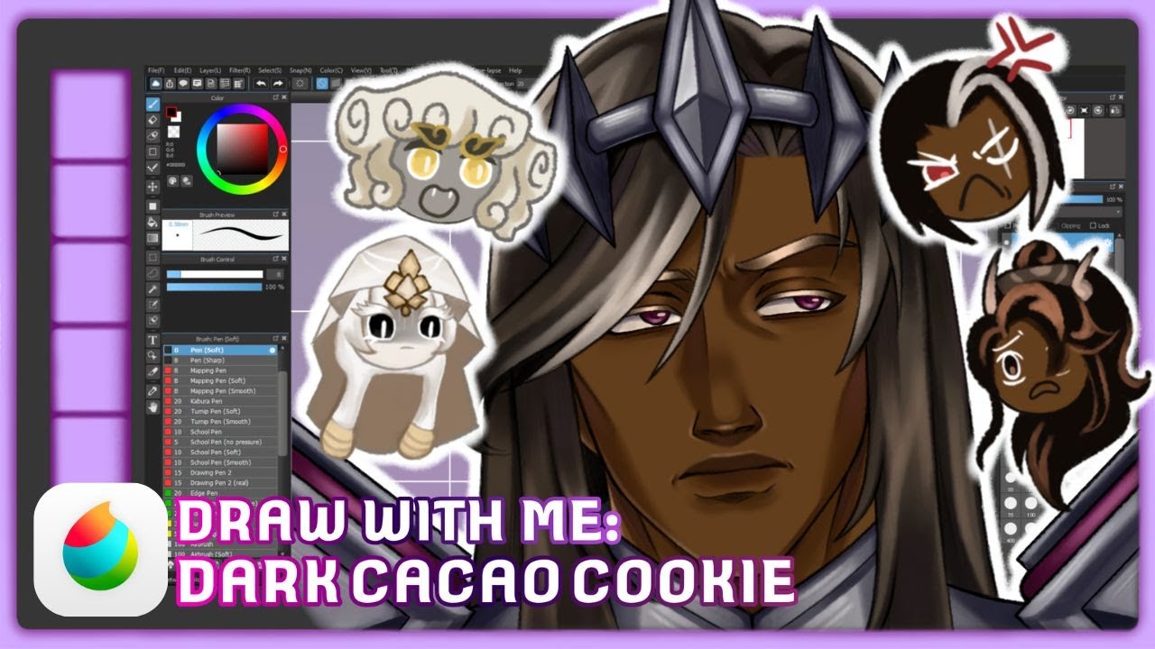 ⋆˚Dark Cacao Cookie SpeedPaint | Cookie Run Kingdom | MediBang Paint ⋆˚