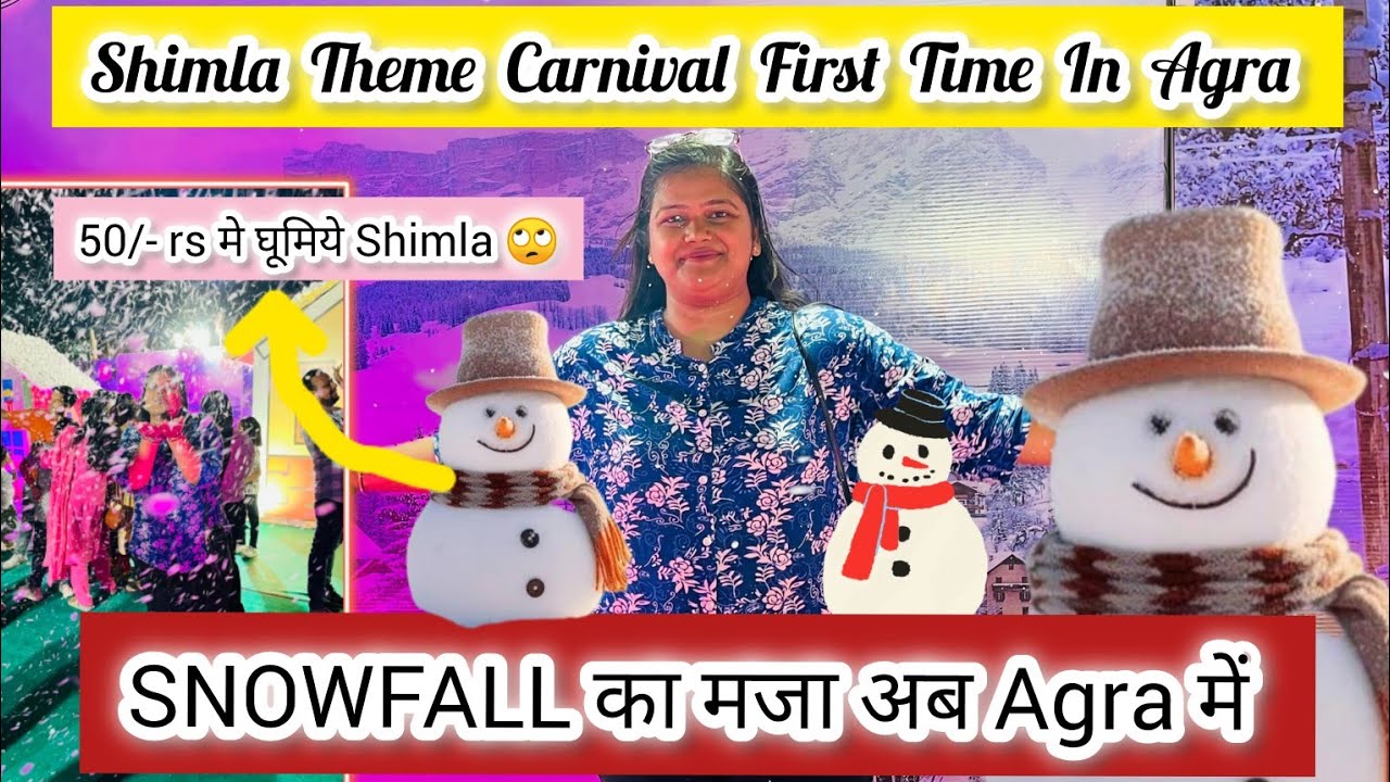 Dubai Carnival ||Jungle Theme Carnival Shimla Theme Carnival☃️First Time In Agra   #dubaicarnival