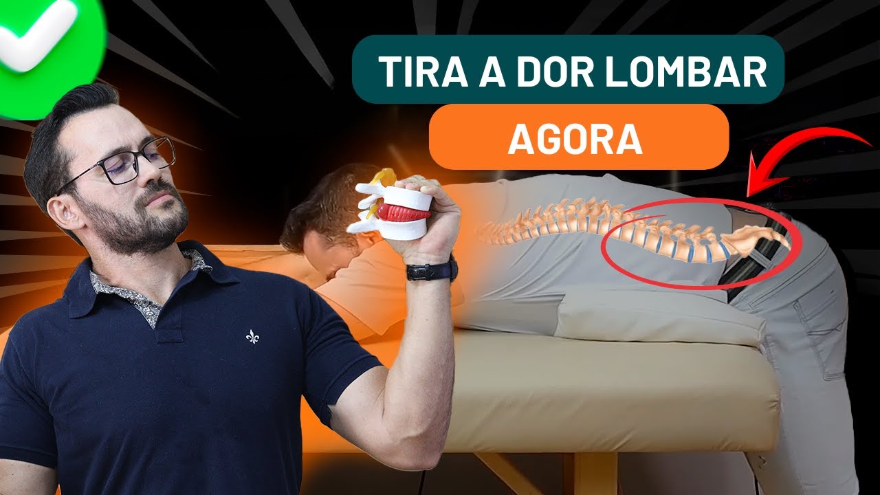 Como DESCOMPRIMIR a Lombar em Casa (Passo a Passo Sem Ajuda!) @FisioPrev