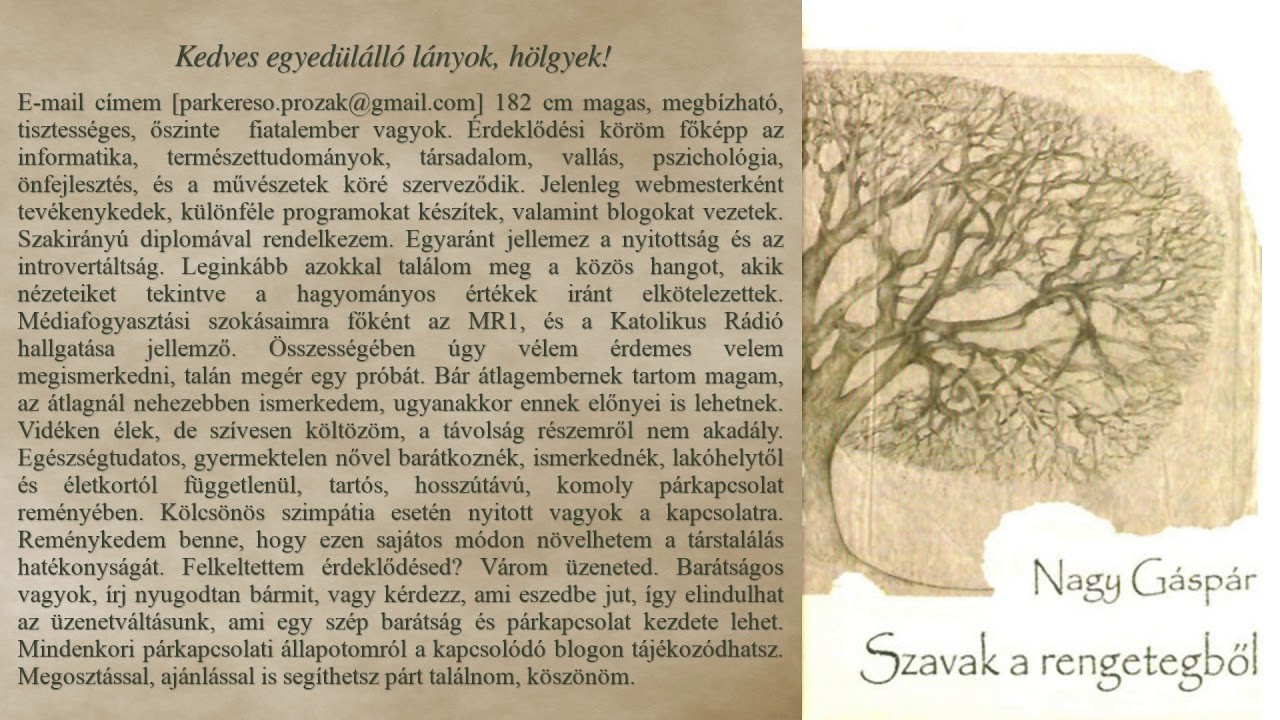 Nagy Gáspár - Szavak a rengetegből (hangoskönyv)
