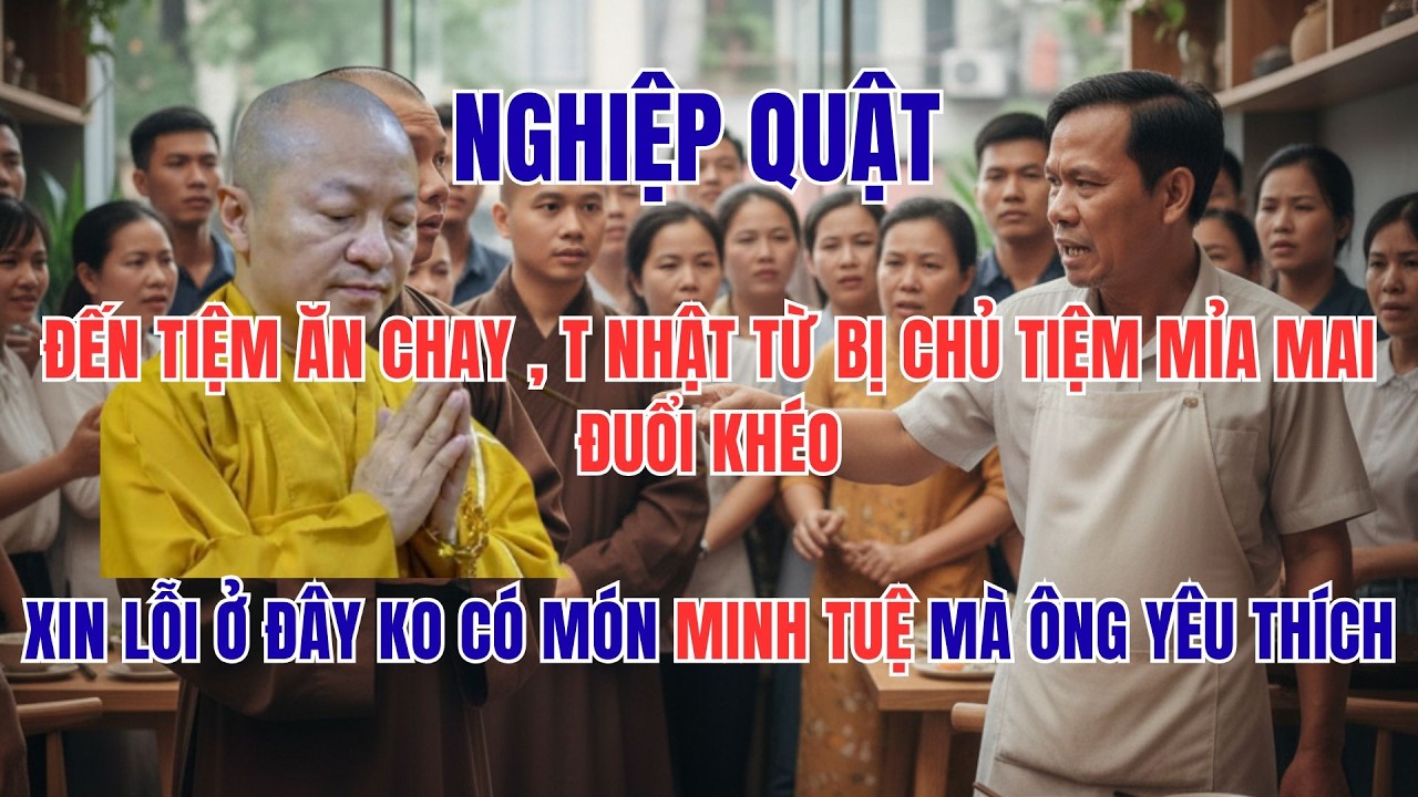 T.Nhật Từ Bị Chủ Tiệm Ăn Đuổi Khéo: Ở Đây Ko Có Món 