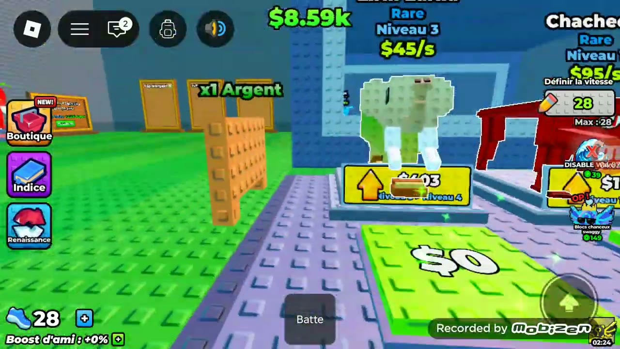 Je joue à tsunami Lucky block (admine abuse)