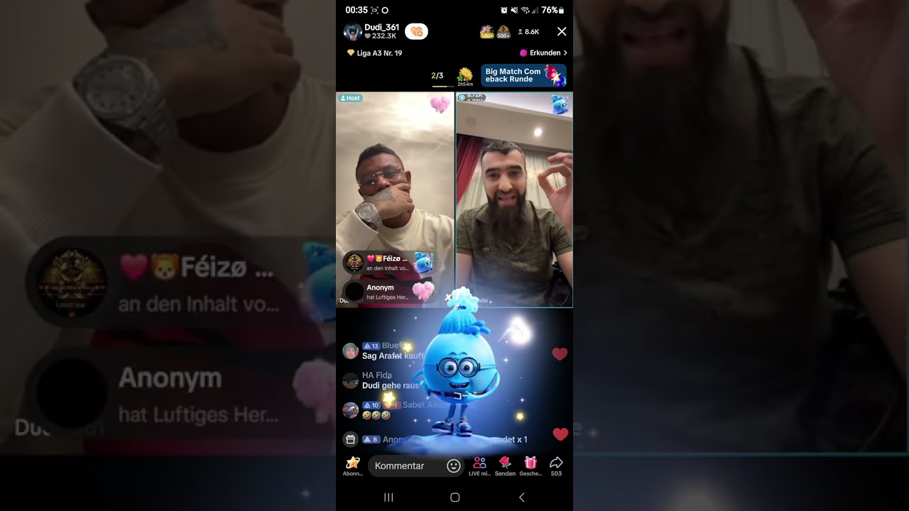 ❌️DUDI_361 Live mit PAPAKRALLE❌️Kher zwischen YASSER ABOU CHAKER und PAPAKRALLE fehlgeschlagen‼️