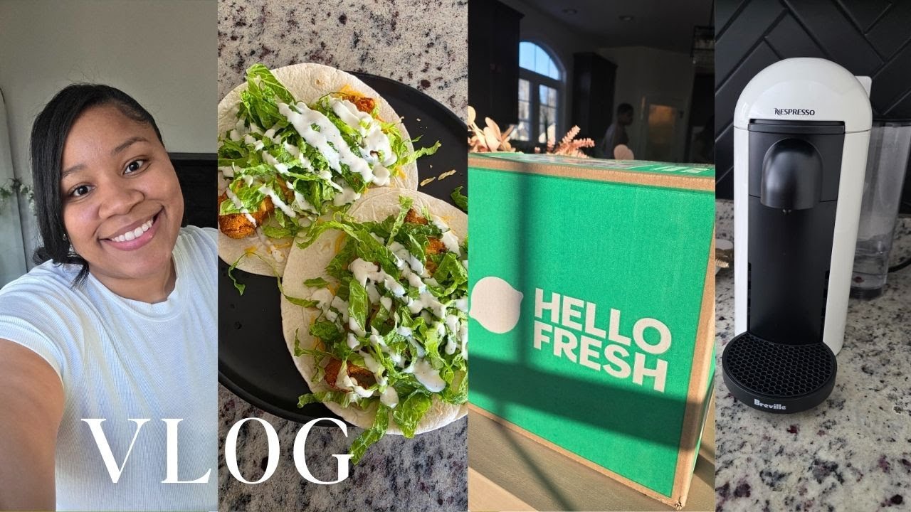 WFH Mom DITL: Trying Hello Fresh + Cooking, Styling Silk Press, Nespresso Delivery