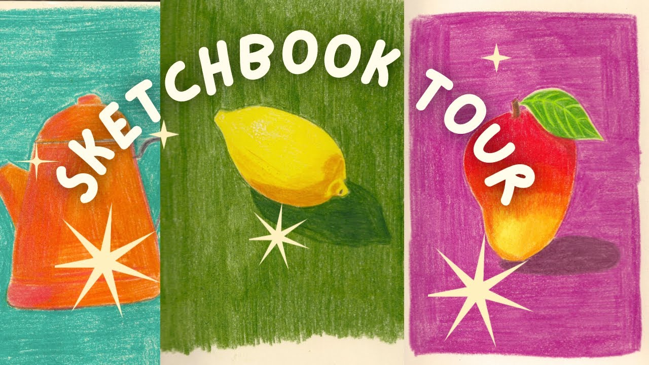 J’AI REMPLI UN SKETCHBOOK EN 1 MOIS (voici le résultat) #sketchbooktour 