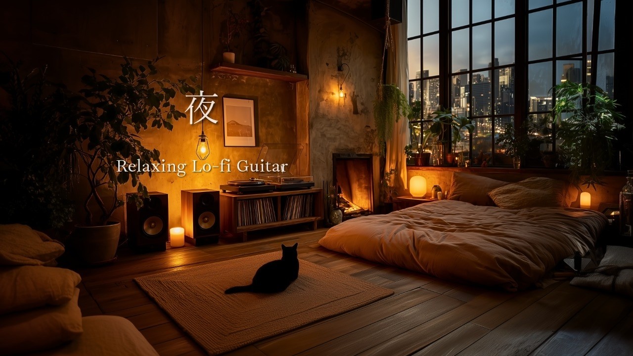 For Nights You Want to Stay Up a Little Longer 🌙&nbsp;Relaxing Lo-fi Guitar to Wind Down 🎸 [90 m]