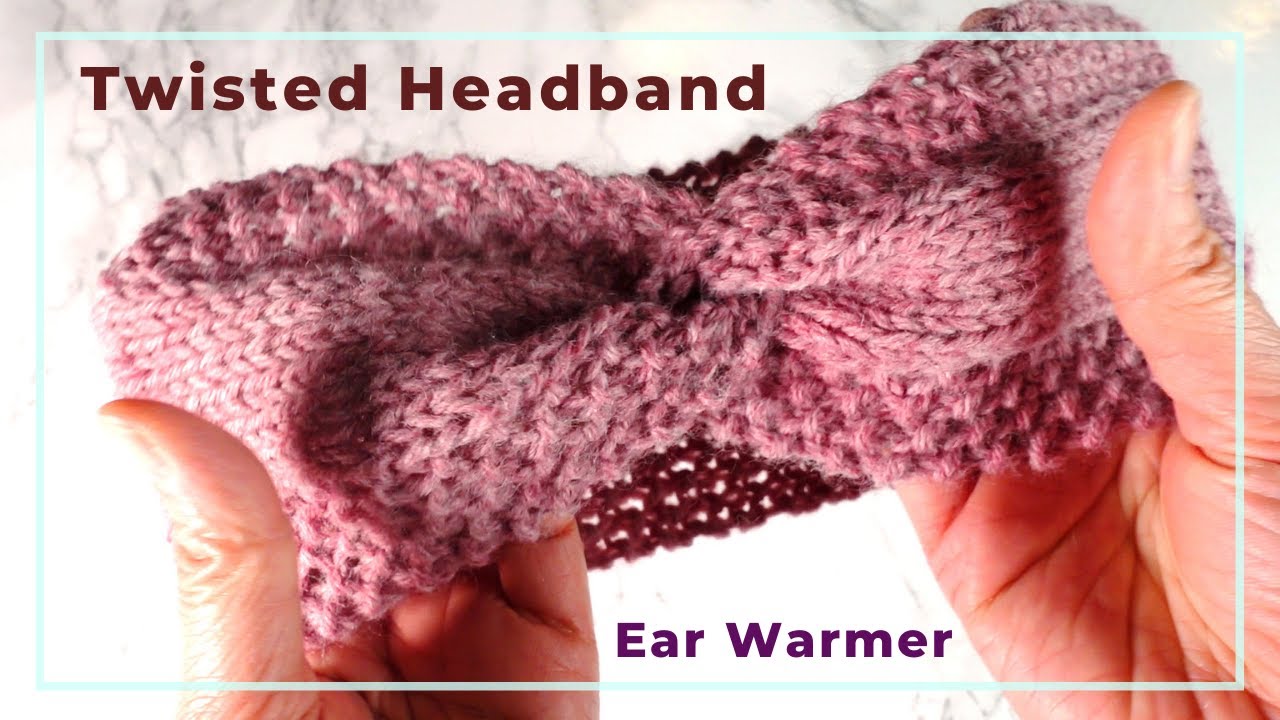 How to knit a twisted headband or ear warmer — simple hand knit