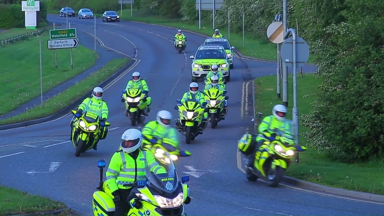 POLICE  MOTORCYCLE CONVOY