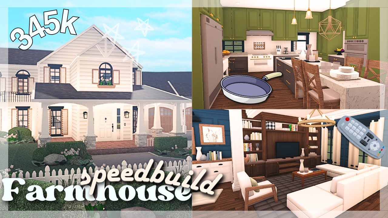 BLOXBURG | Realistic Family Farmhouse PT.1 | Roblox Bloxburg Speedbuild