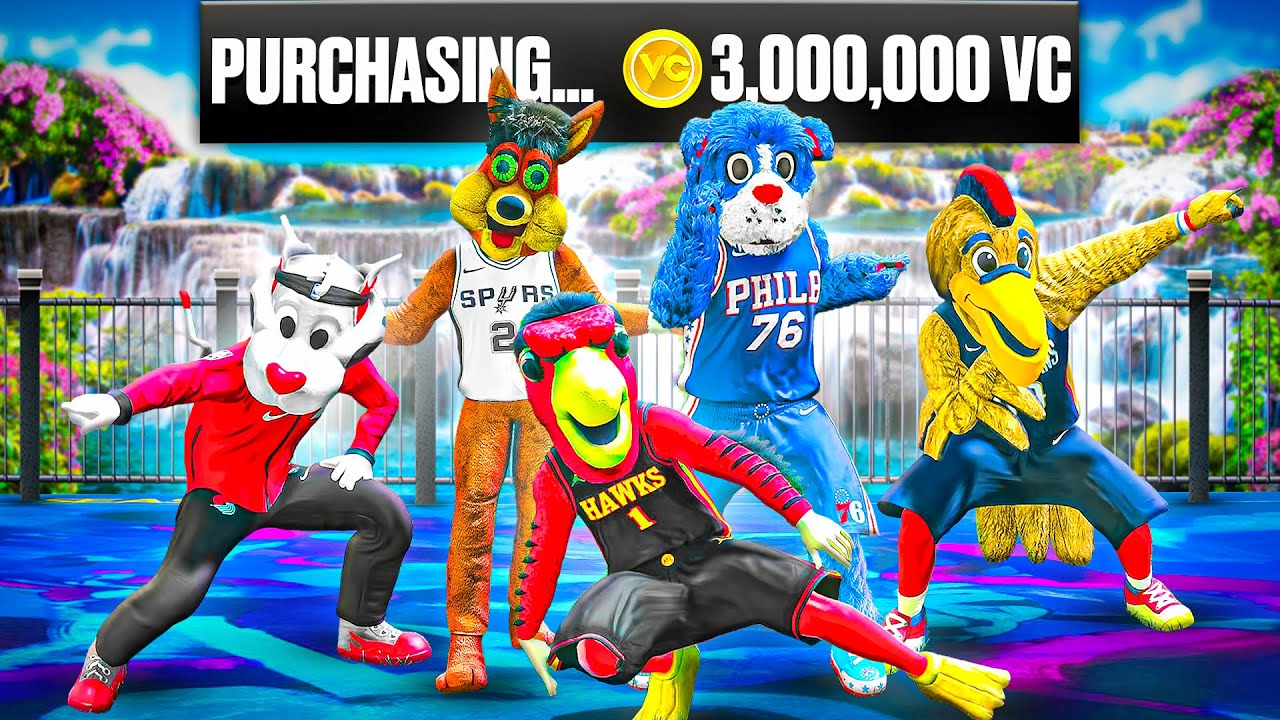 WINNING a GAME with EVERY MASCOT in NBA 2K24 (3 Million VC)