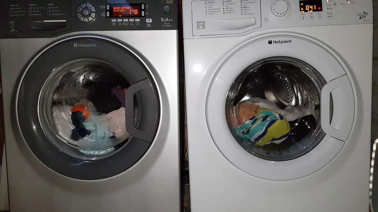 Hotpoint vs Hotpoint - Cotton standard 60c speed+/ time saver, extra rinse - 4/6