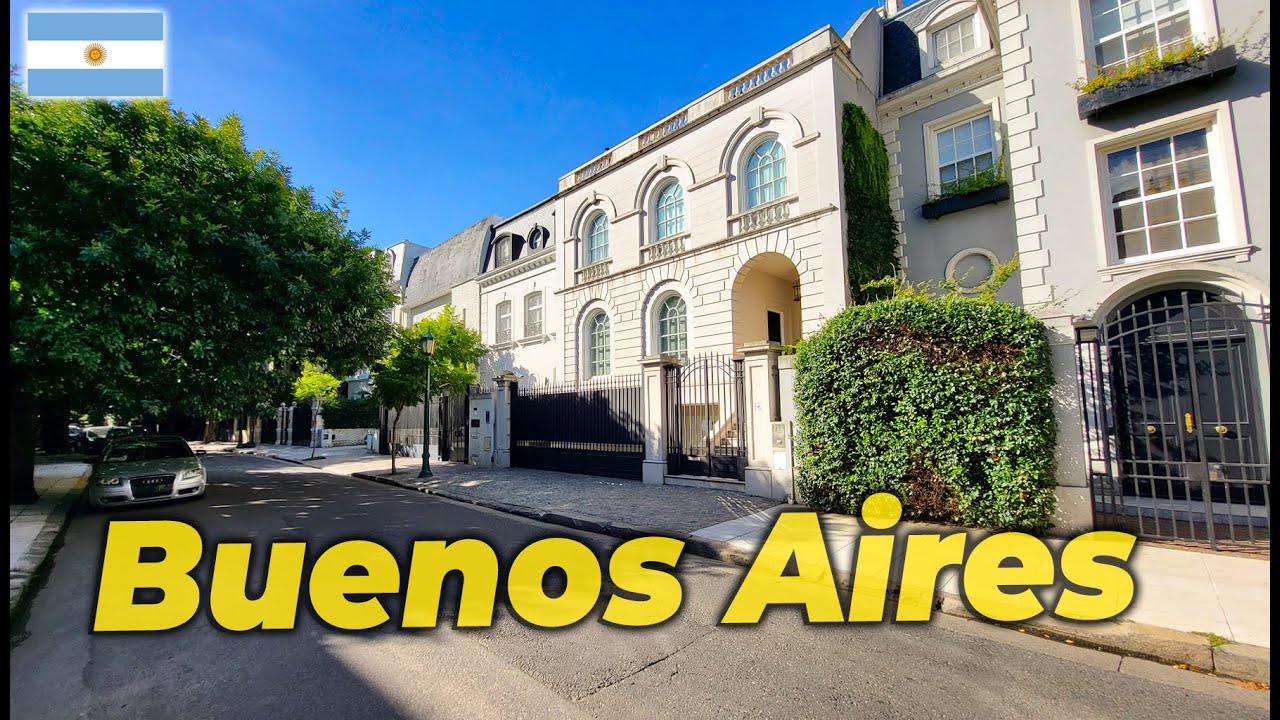 💎 Un RECORRIDO por el BARRIO Más EXCLUSIVO y ELEGANTE de BUENOS AIRES 🌳🏛️
