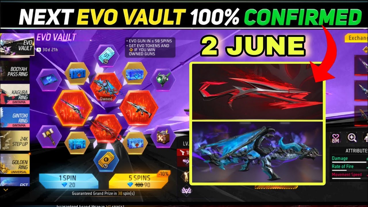 June Month Evo Vault Event 🥰| Evo m1015 & AK47 Gun Skin Return 🤔| Next Evo Gun Free Fire 🔥