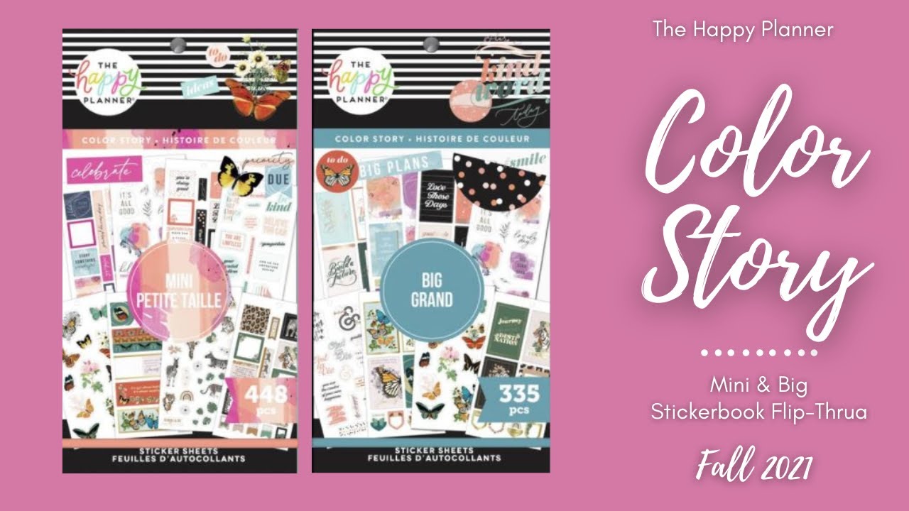 Color Story Mini & Big | Sticker Book Flip-Thru | The Happy Planner | Fall 2021