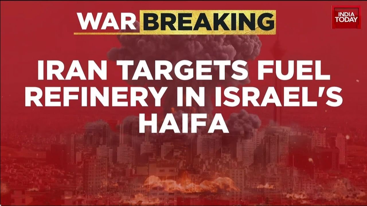 Iran Israel War: Iran Drone Attack Targets Israel Oil Refineries In Haifa | Middle East Tensions