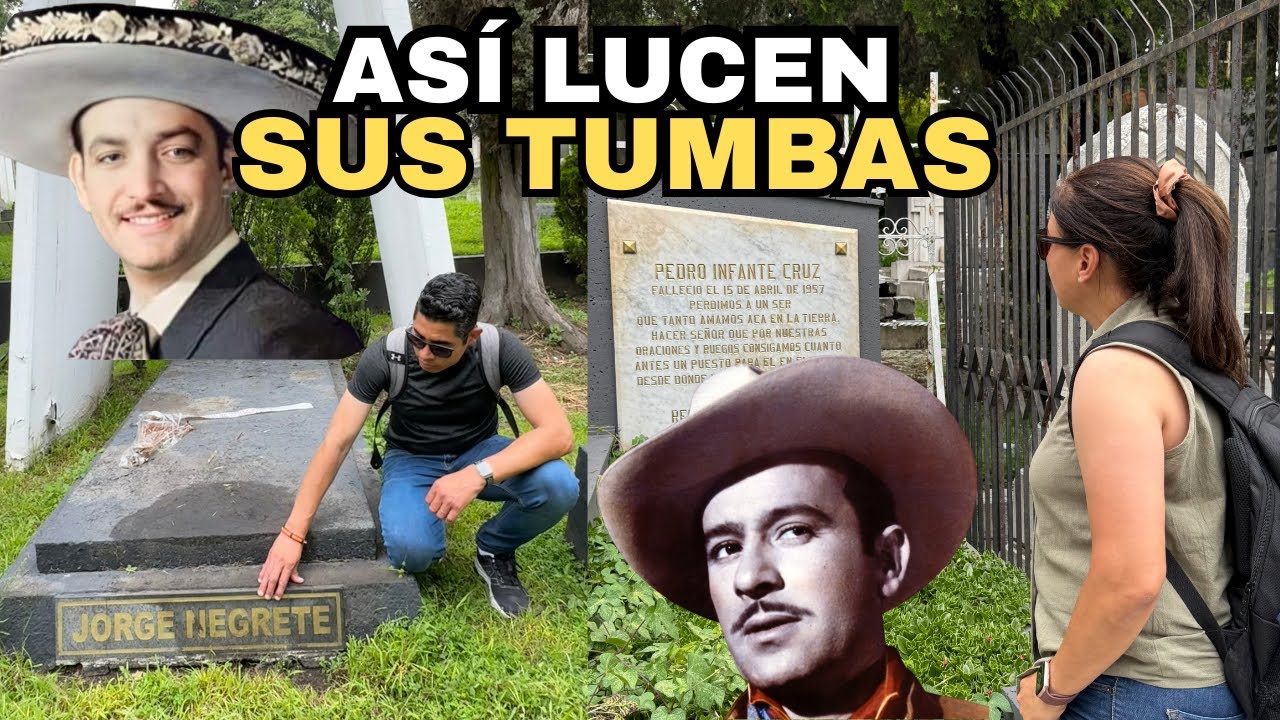 Aquí descansan las LEYENDAS del Cine de Oro Mexicano🇲🇽 Pedro Infante y Jorge Negrete. 