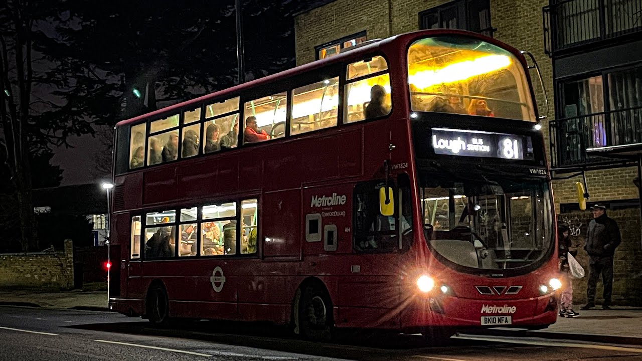Withdrawn + Fast - Metroline Volvo B9TL VW1824 pelted on the 81