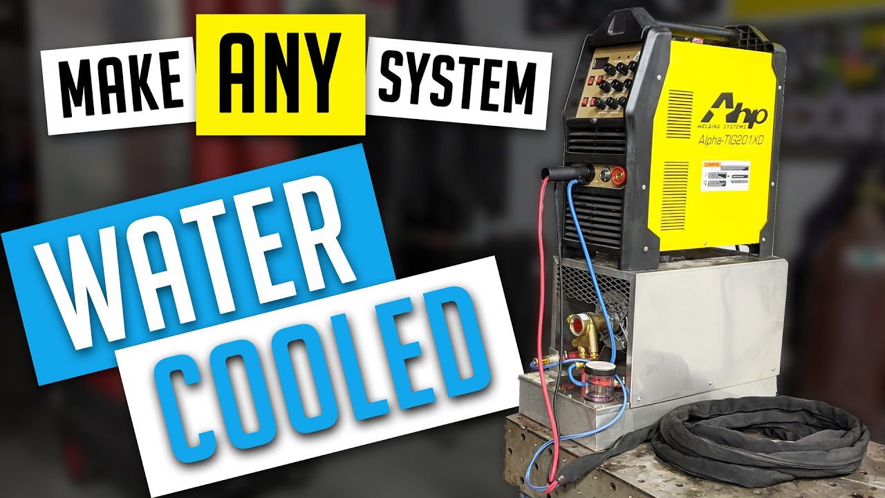 AHP AlphaTIG Water Cooled TIG Torch Setup