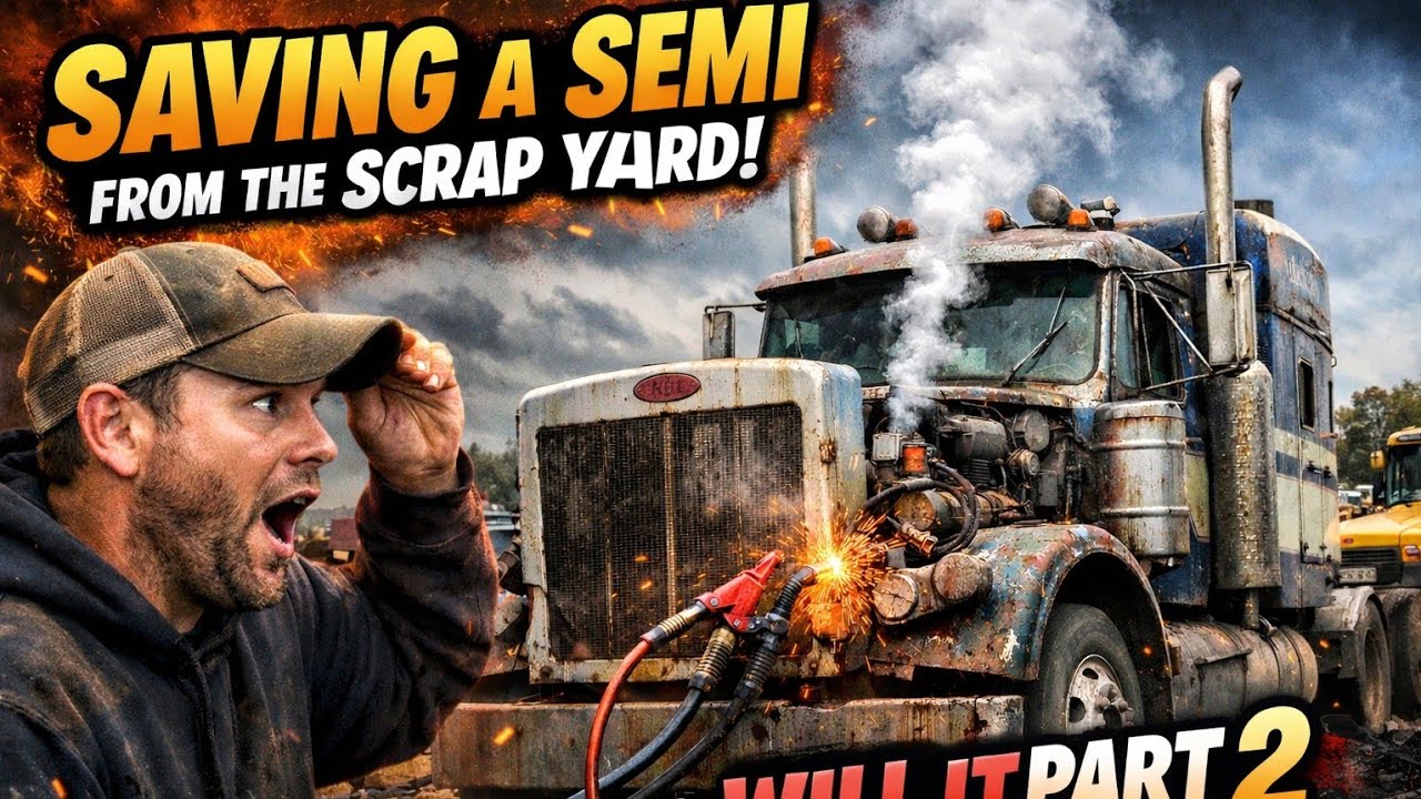 Saving a Semi From the Scrap Yard.Will It Run? (Part 2) #rusttoroar #willitstart