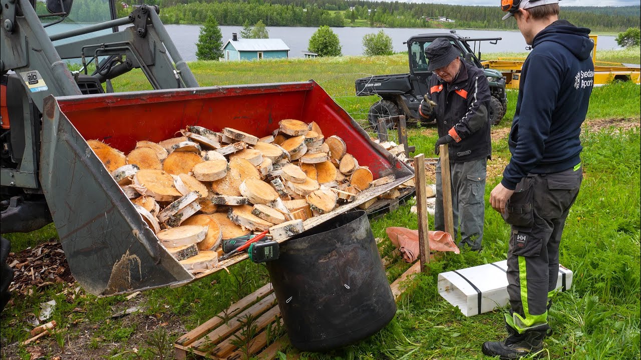 Making Homemade BBQ Charcoal with gramps–Simple DIY