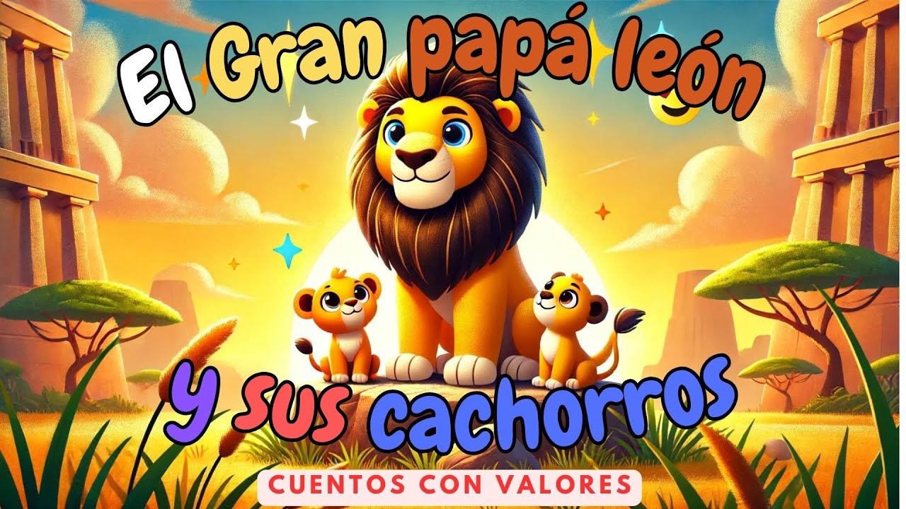 🦁✨ Papá León y sus Cachorros 🐾 | Cuentos Infantiles | Cuentos para dormir