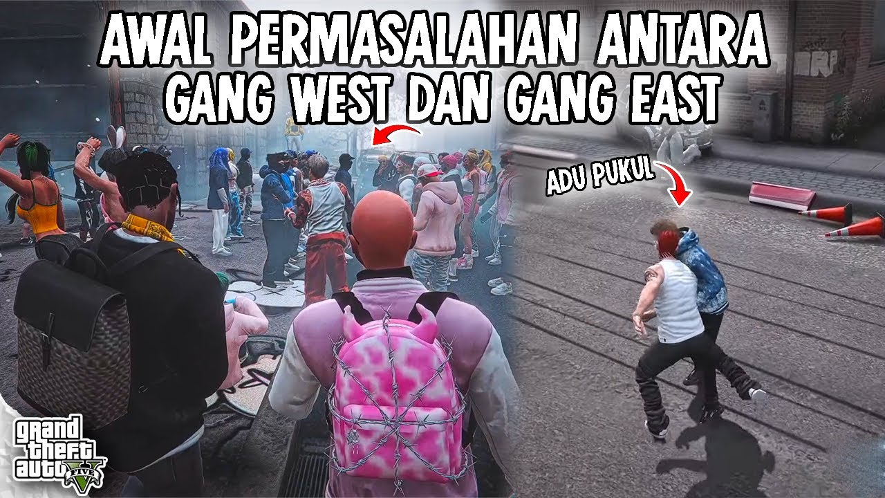 AWAL PERMASALAHAN ANTARA GANG WEST DAN GANG EAST KARENA PEMALAKAN DITEMPAT KERJA!! || GTA V ROLEPLAY