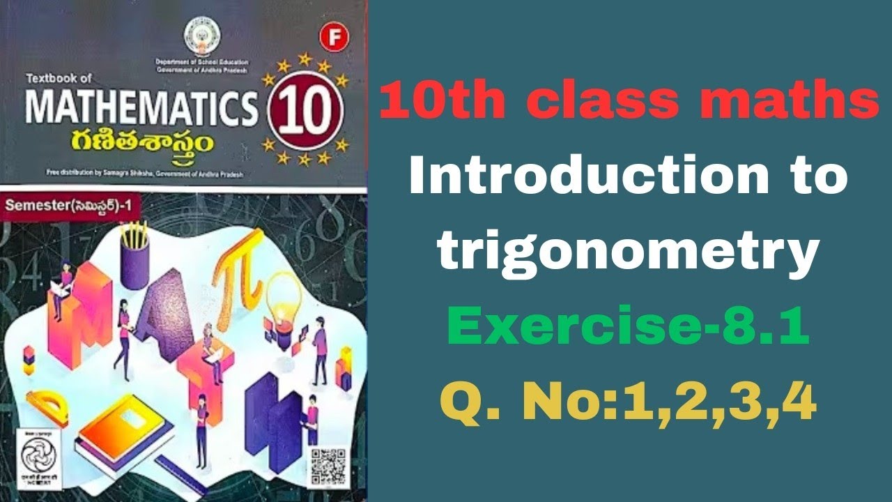 10th class maths|Ch-8 Introduction to trigonometry|Exercise-8.1|Q. No:1,2,3,4