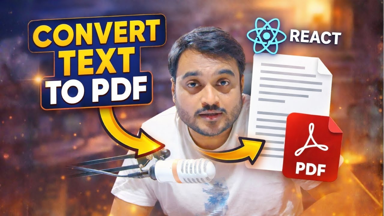 Day-82/100 Read & Export Text to PDF in React || React NextJS Tutorial for Beginners in Hindi