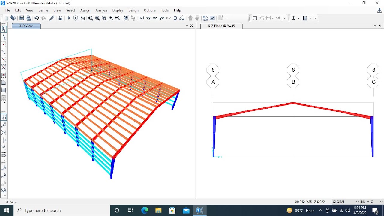 Industrial Steel Structure Design | SAP2000