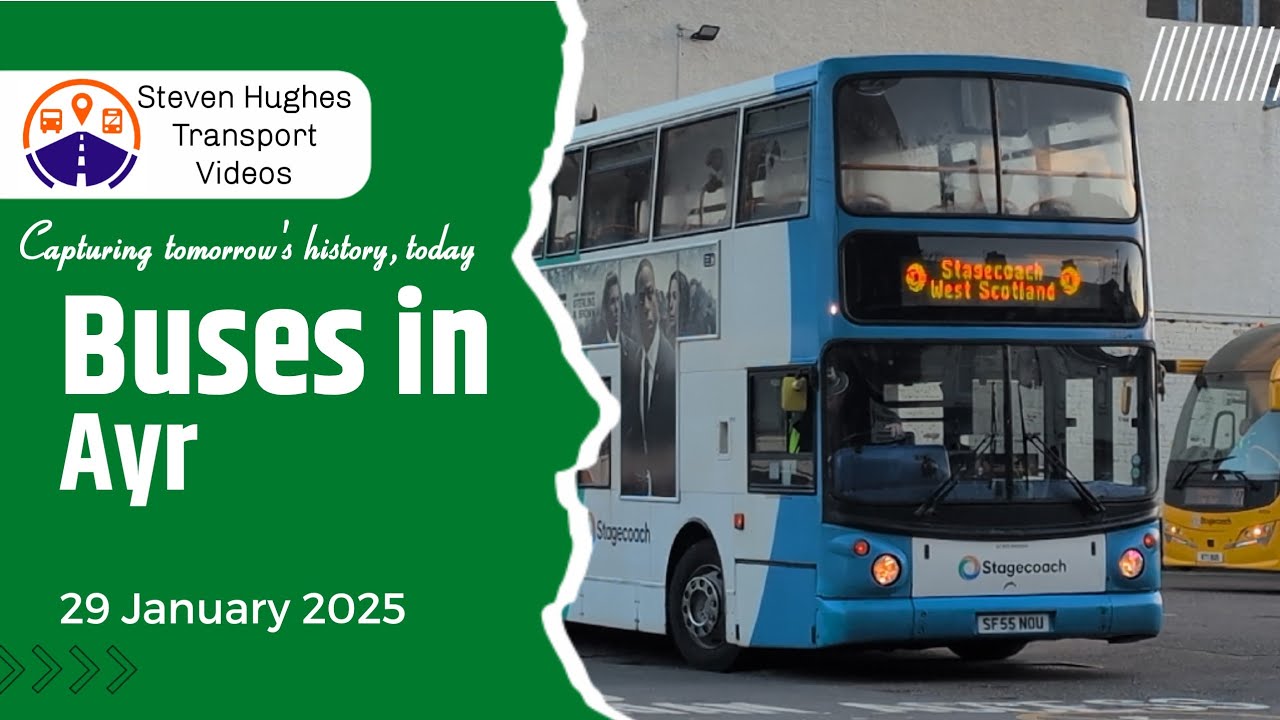 Buses in Ayr 29 January 2025