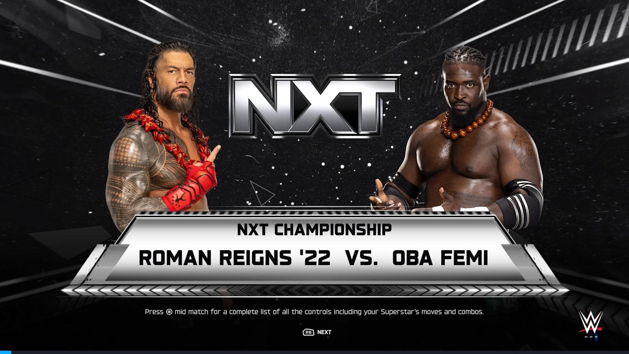 FULL MATCH : Roman Reigns Vs Oba Femi | WWE NXT Championship | WWE | #tribalchief #otc