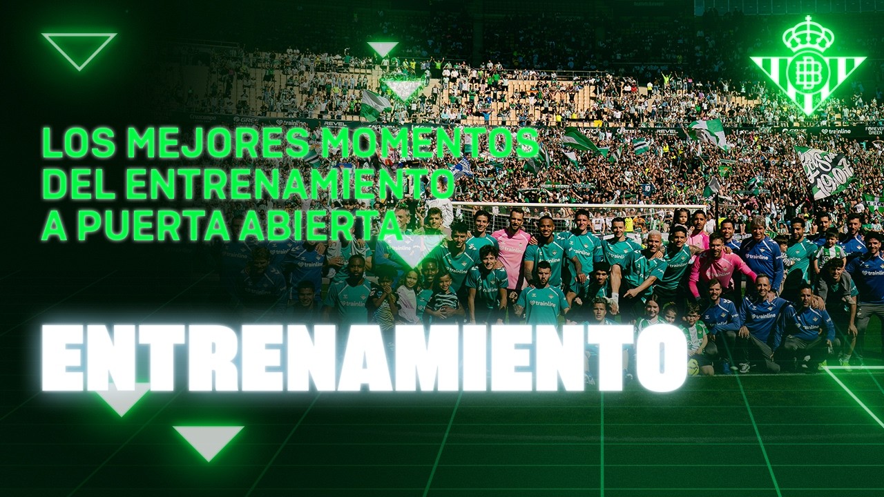 Entrenamiento previo a #ELGRANDERBI en La Cartuja 💚⚽ | Real BETIS Balompié