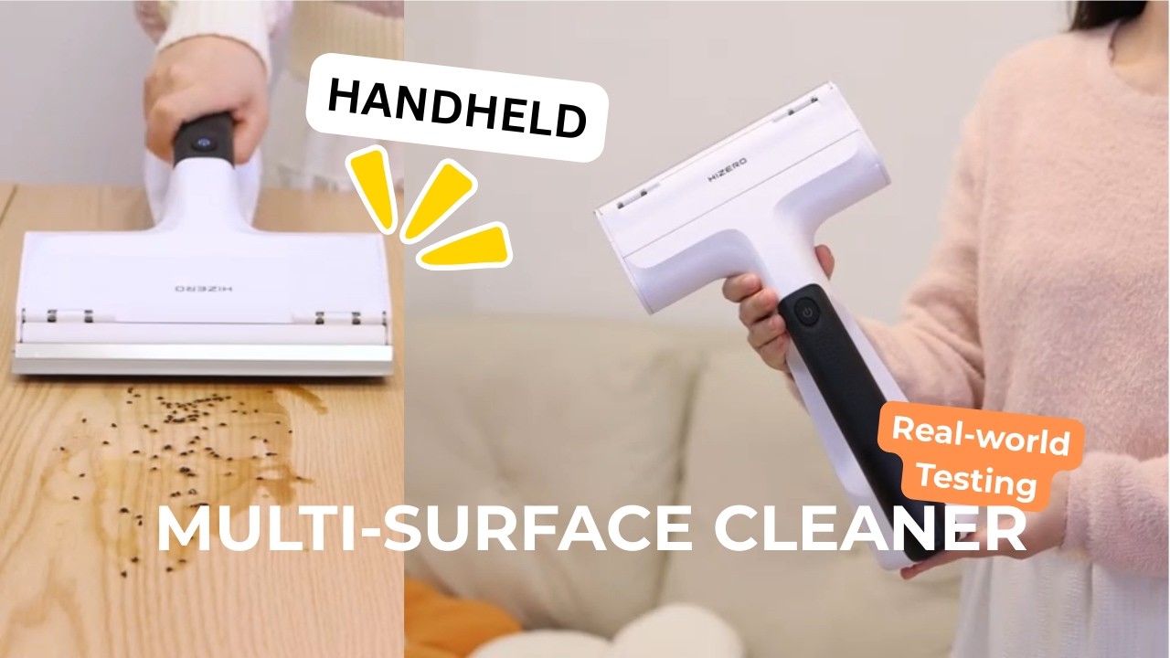 Say Goodbye to Cloth & Paper Towels Forever! | HIZERO H100R Handheld Multi-Surface Cleaner