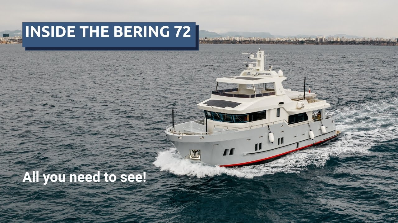 Bering 72 boat tour: what is inside and beyond