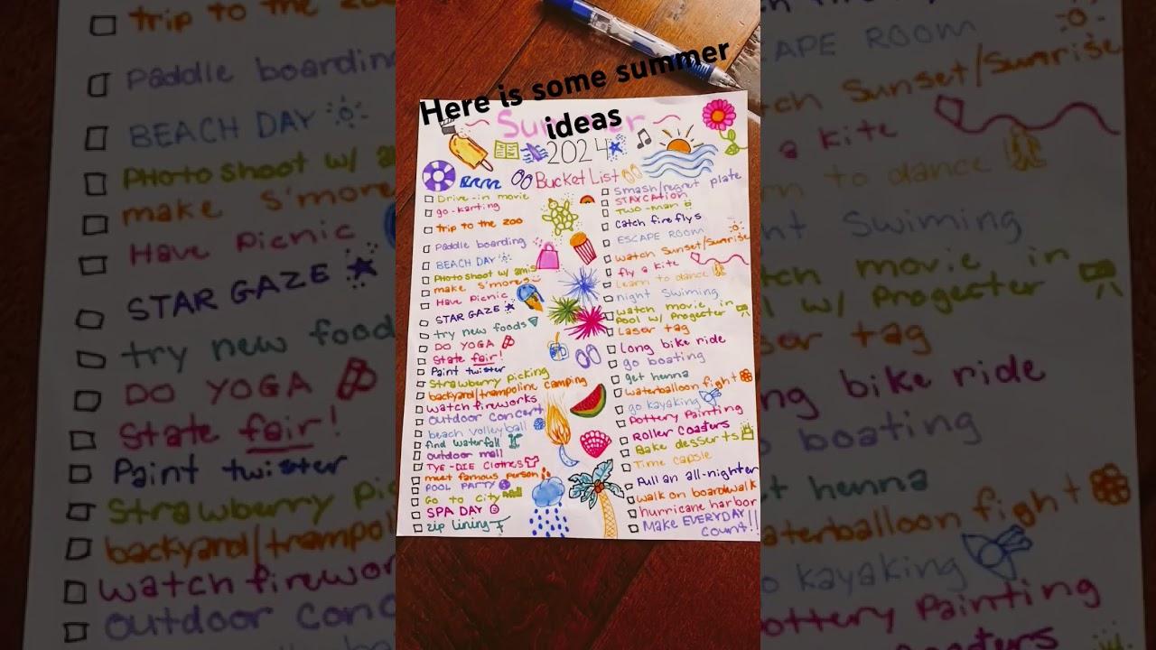 #summer #summerideas