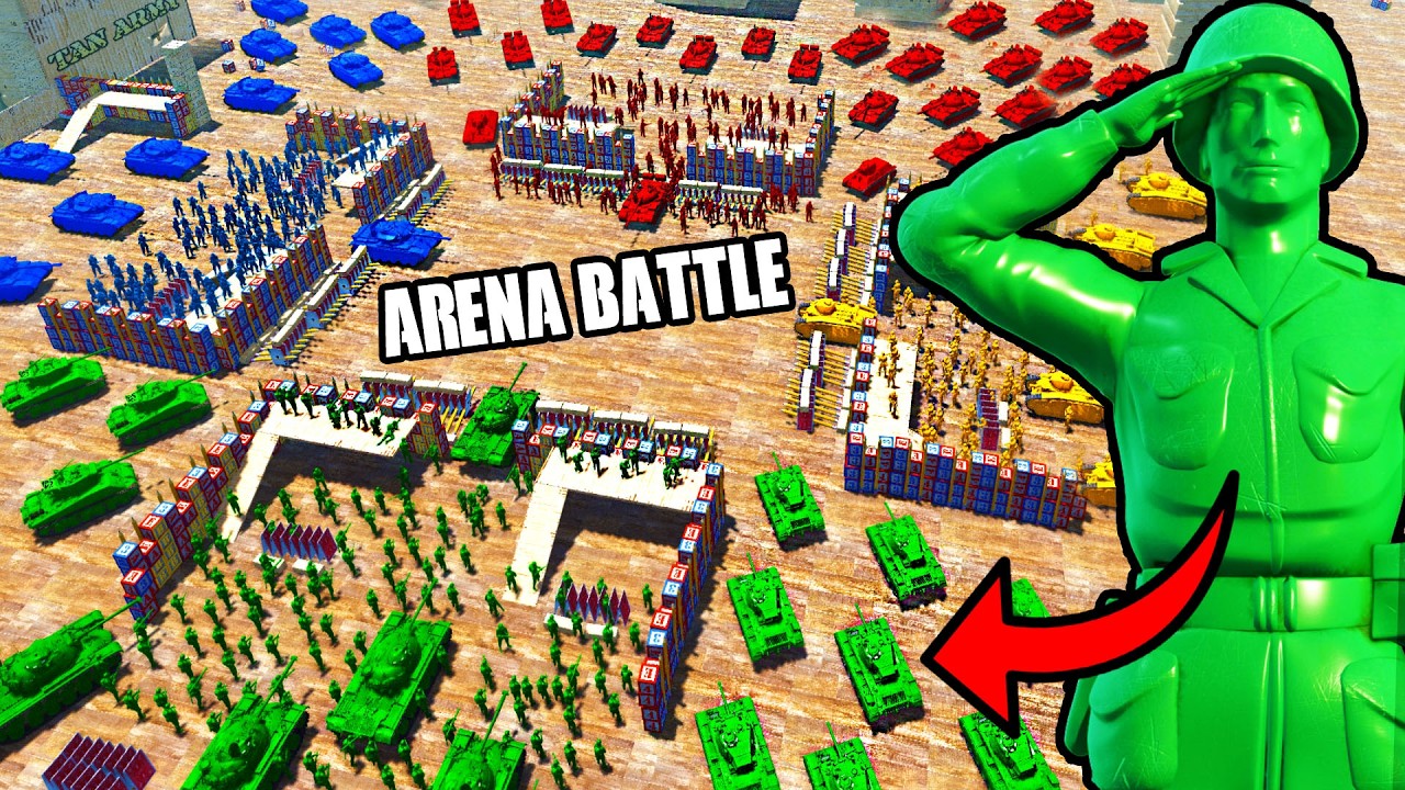 Deadliest Arena Battle of Every ARMY MEN Toy Soldier ARMY! - Men of War: Army Men Mod