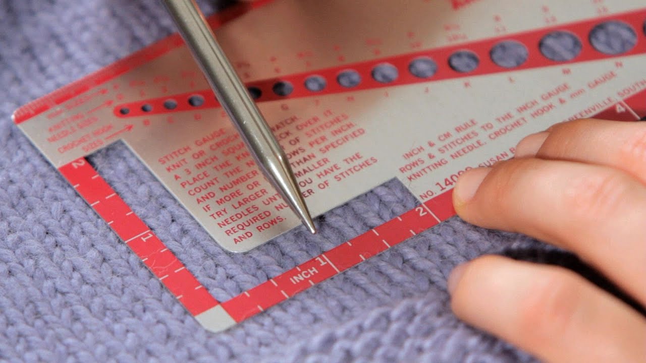 How to Measure Gauge | Knitting
