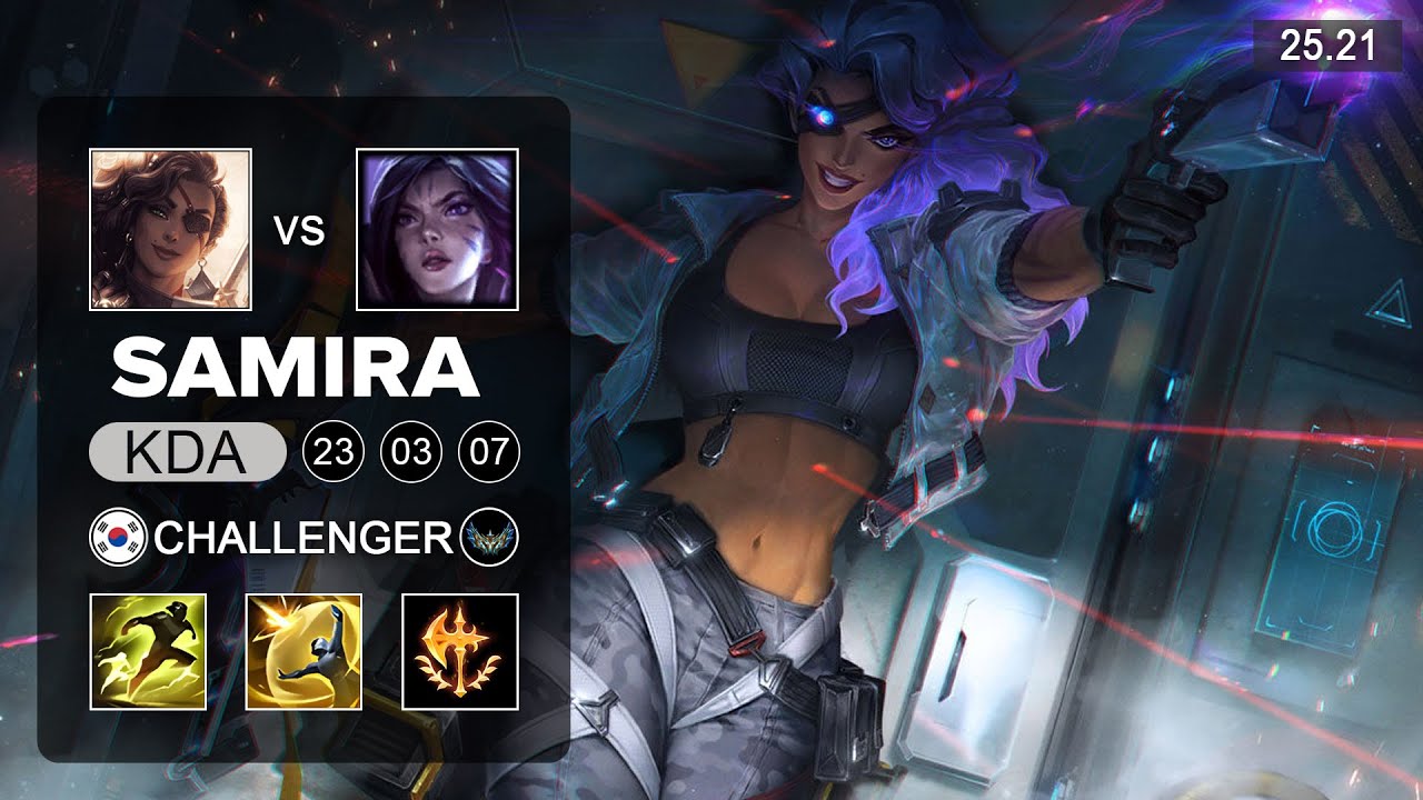 Samira vs Kai'Sa ADC - KR Challenger - Patch 25.21 Season 15