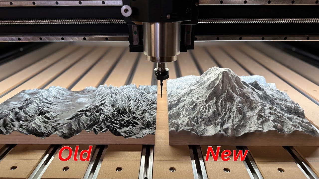 УДИВИТЕЛЬНАЯ 3D-вырезка рельефа с новым программным обеспечением: старое против нового