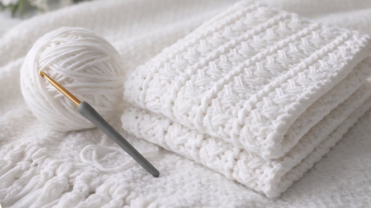 Ух ты! Возможно, вы видите это впервые. Это очень простой и красивый узор для пледа.