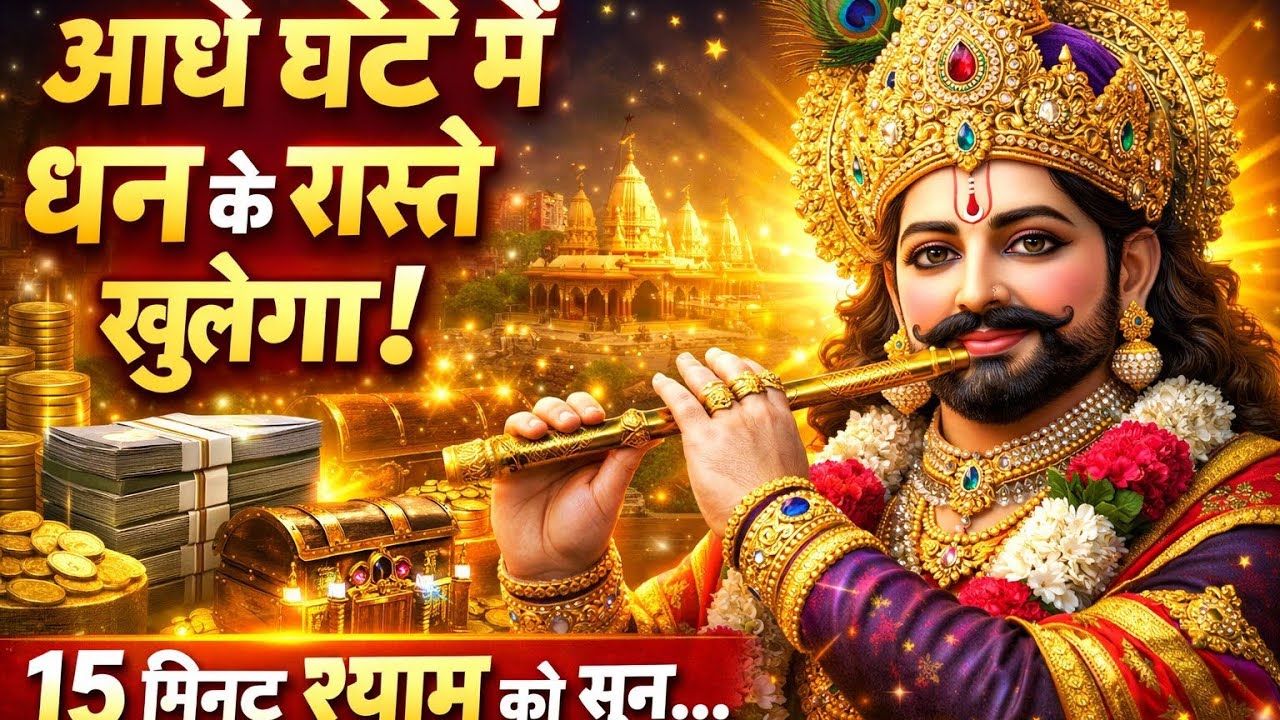 🙏आधे घंटे में धन के रास्ते खुलेंगे | 15 मिनट श्याम को सुन 🙏🌹“श्याम संदेश”🌹